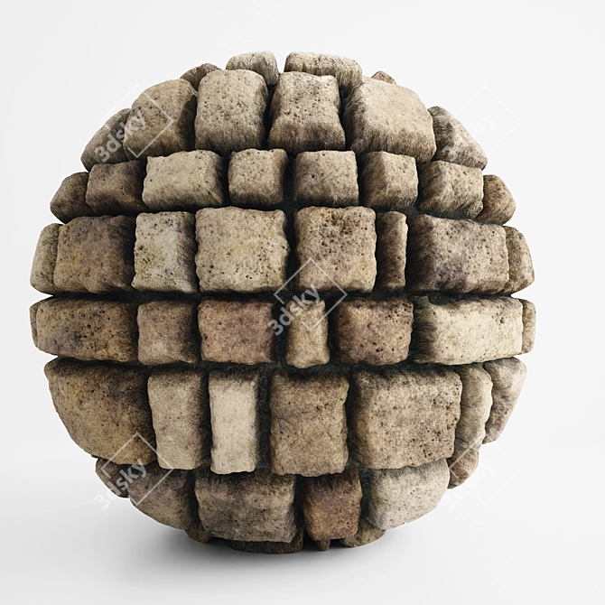 Rock PBR Ground & Wall Tiles 3D model image 1