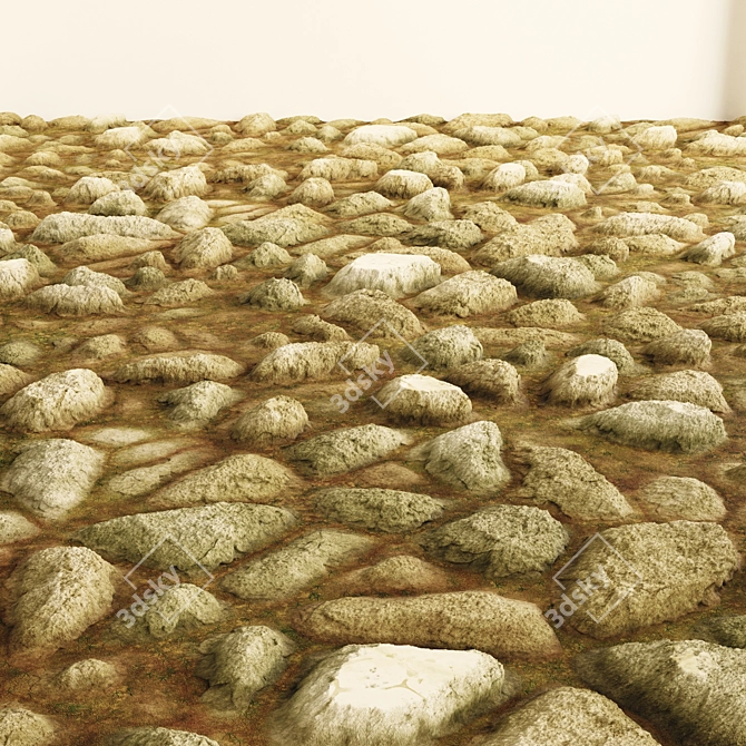 Rock PBR VRAY Ground & Wall Tiles 3D model image 4