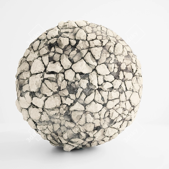 Rock PBR Ground & Wall Tiles 3D model image 1