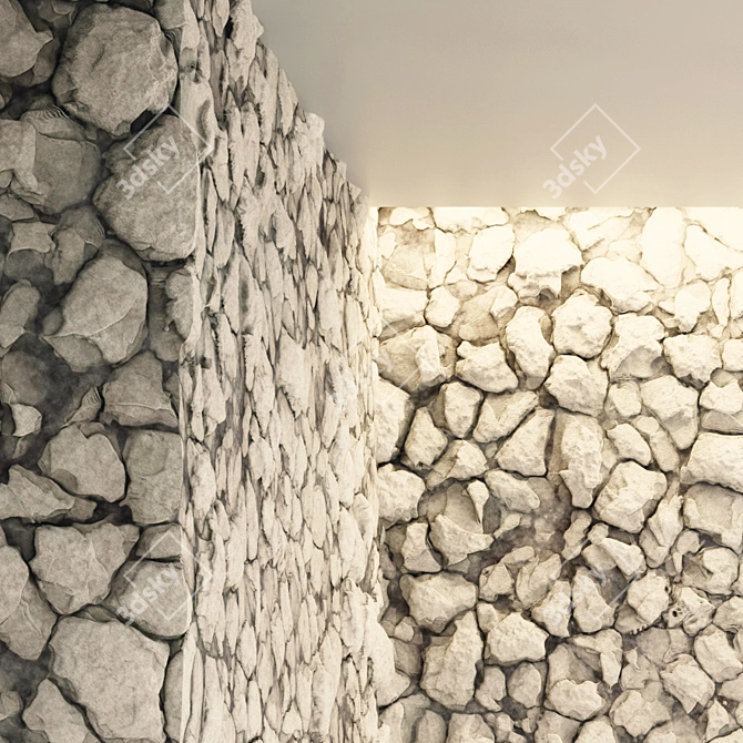 Rock PBR Ground & Wall Tiles 3D model image 3