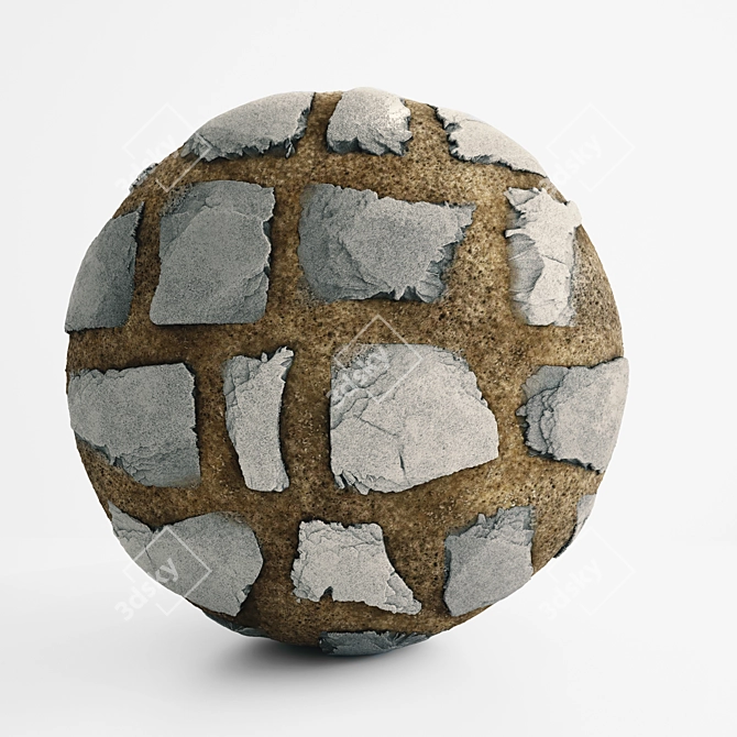 Rock PBR Ground & Wall Tiles 3D model image 1