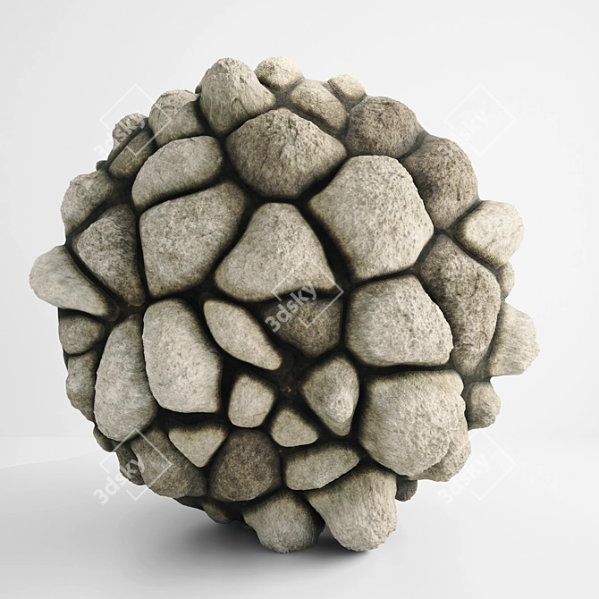 Title: Rock PBR Ground & Wall Tiles 3D model image 1