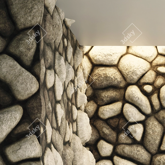 Title: Rock PBR Ground & Wall Tiles 3D model image 3