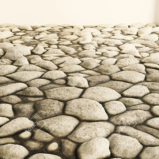 Title: Rock PBR Ground & Wall Tiles 3D model image 4