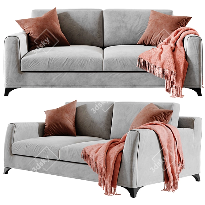 Modern Floyd Sofa Set: Perfect for Mr. & Mrs. 3D model image 1