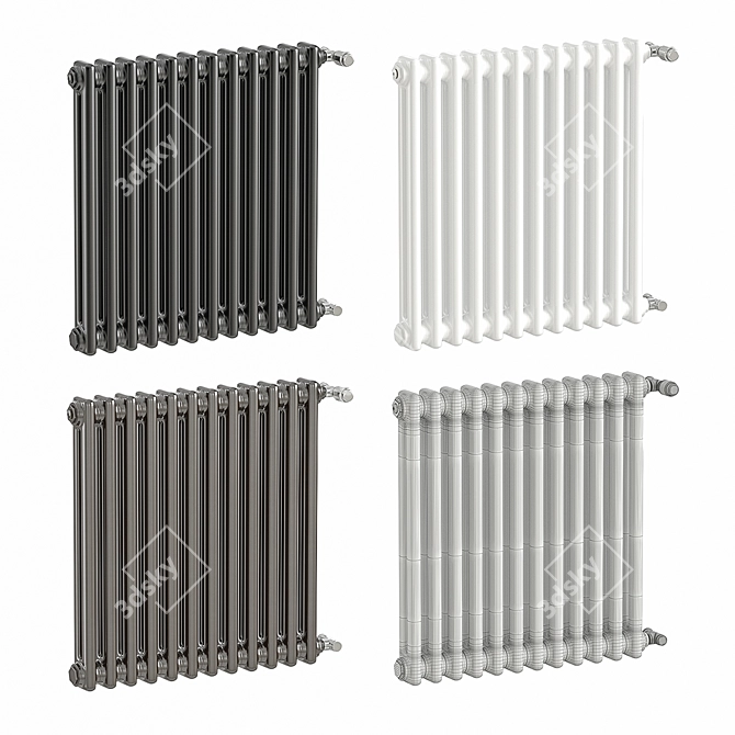  Elegant Heat: Zehnder Charleston Radiators 3D model image 2