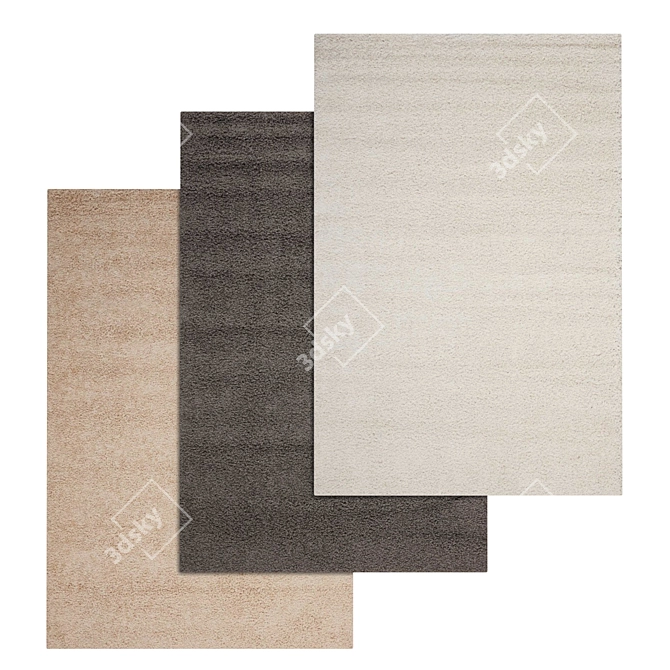 Luxury Carpets Set: High-Quality, Versatile, 3D 3D model image 1