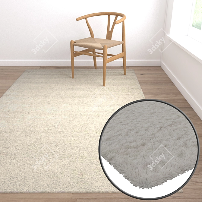 Luxury Carpets Set: High-Quality, Versatile, 3D 3D model image 5