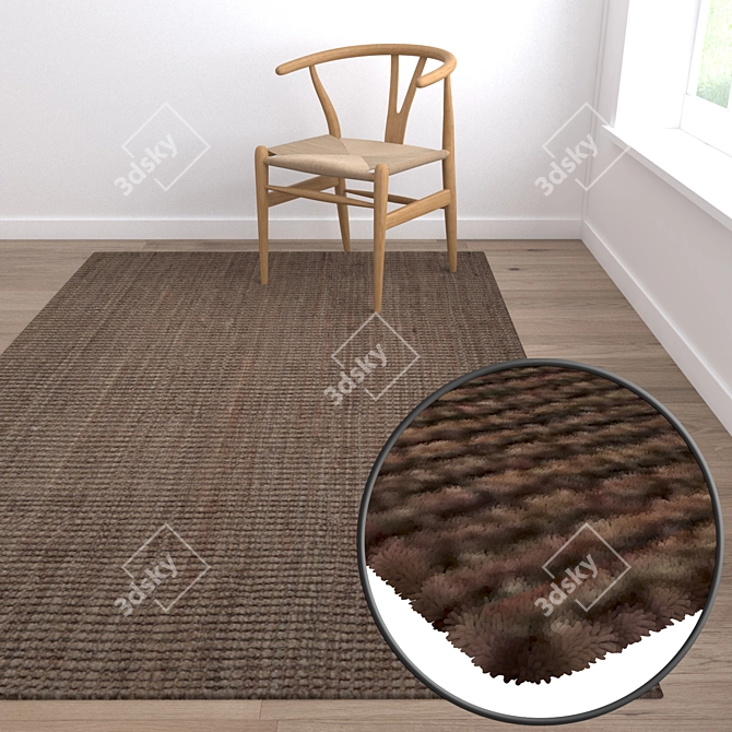 Luxury Carpet Set: High-Quality Textures 3D model image 5