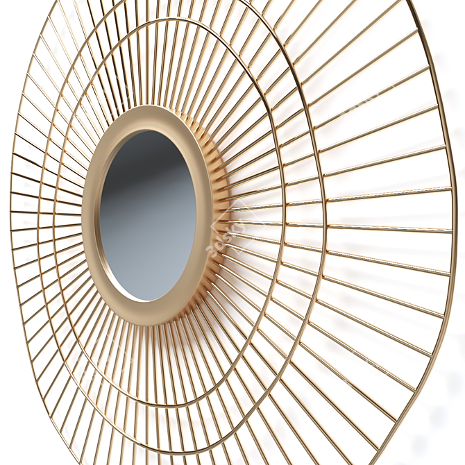 Brass Sun Mirror: SPYK 3D model image 3