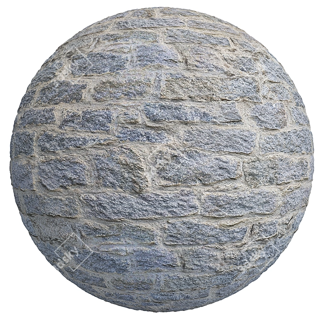 7K Tileable Old Cobblestone Mosaic Textures 3D model image 3