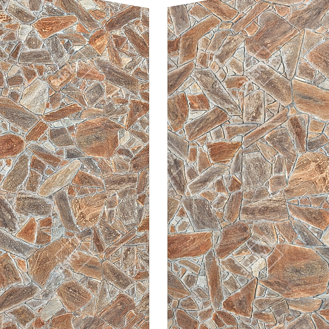 Red Travertine 8K Tileable Textures 3D model image 4
