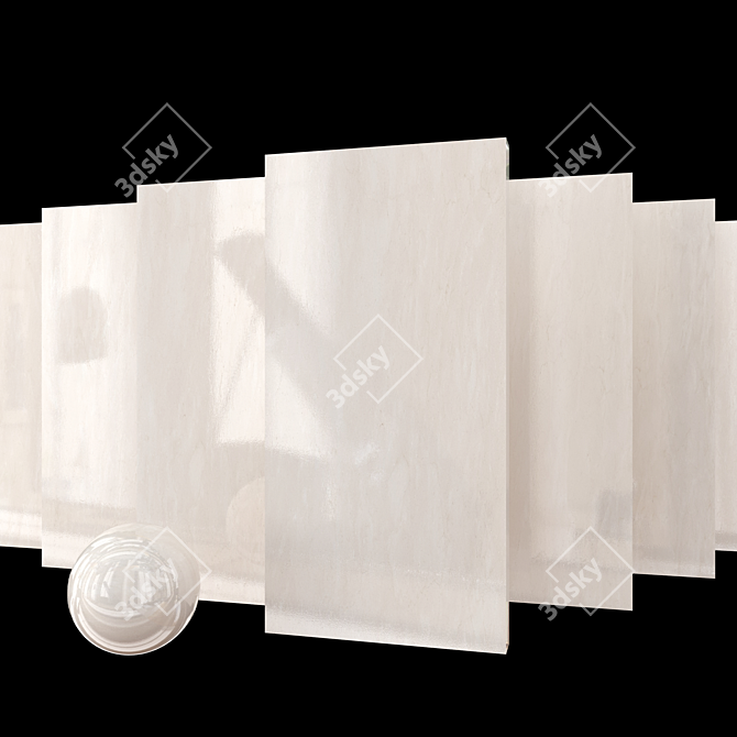 Museum Sunshine Marble Tiles 3D model image 1