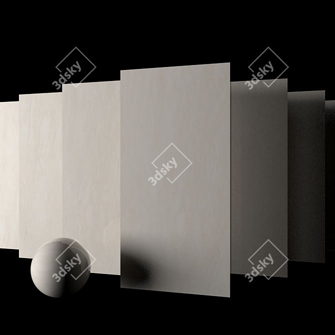 Museum Sunshine Marble Tiles 3D model image 2