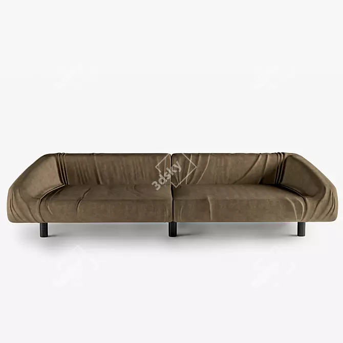 Baxter Fold: Sleek and Versatile Sofa 3D model image 3