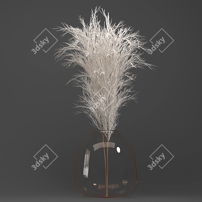 Exquisite Dry Plant Collection 3D model image 2