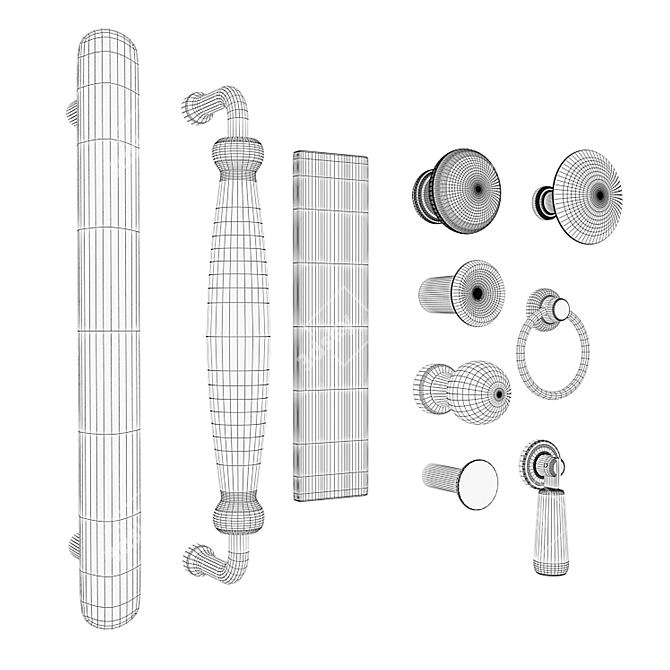 Elegant Ikea Furniture Handles 3D model image 4