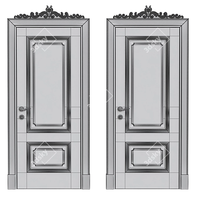 Modern Elegance: Interior Door №33 3D model image 2