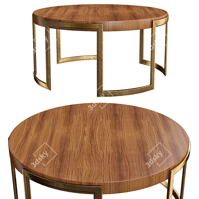 Valencia Circular Coffee Table 3D model image 1