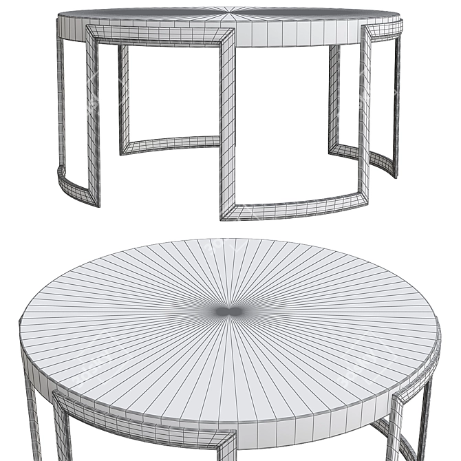 Valencia Circular Coffee Table 3D model image 2