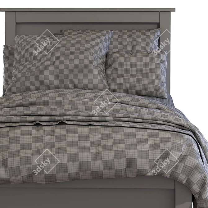 IKEA Bed with Drawers 3D model image 5