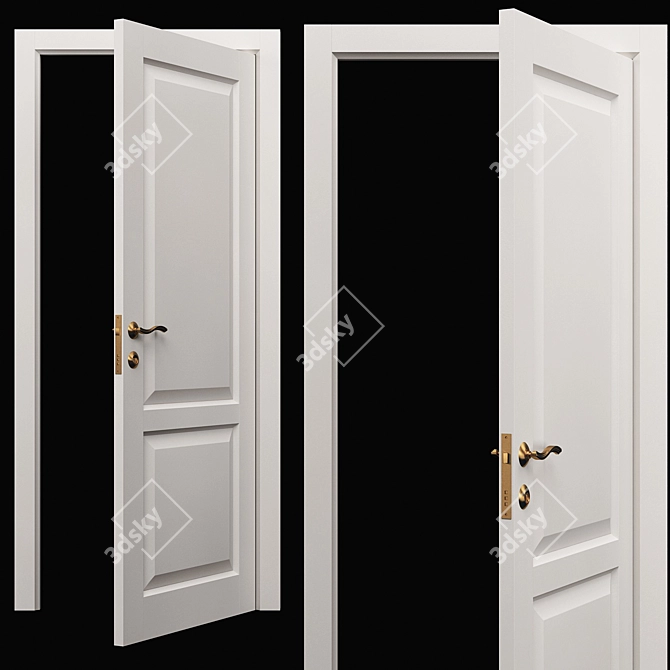 ELEGANCE 2 Modern Door for Interior 3D model image 5