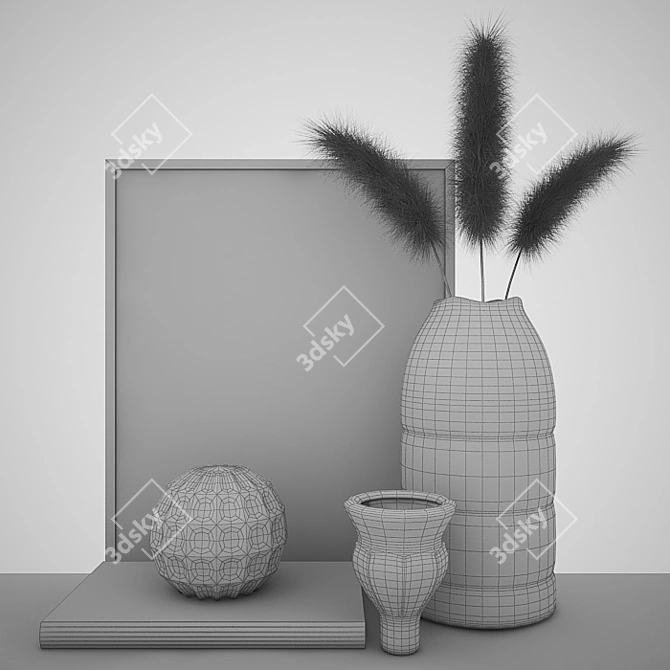 Minimalist Home Decor Set 3D model image 4