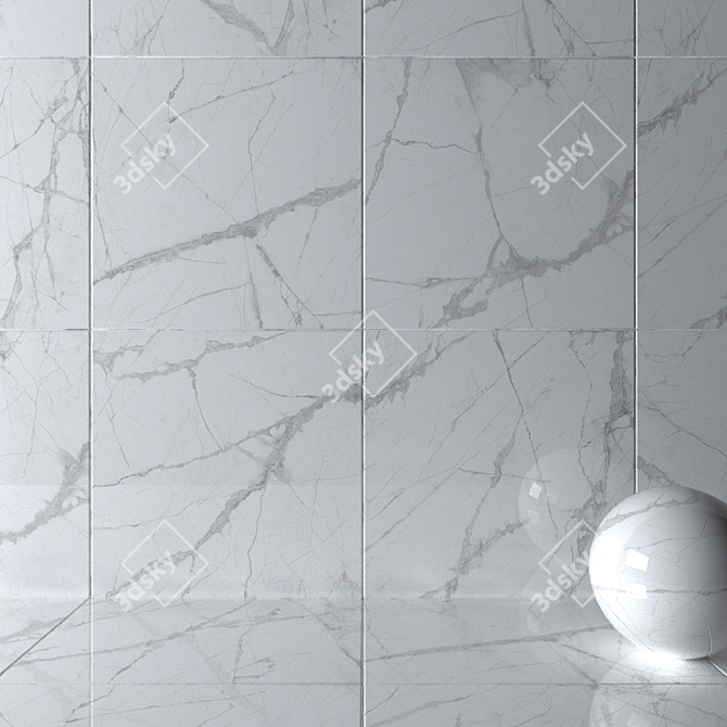 MUSEUM GLACIER - White Wall Tiles 3D model image 2