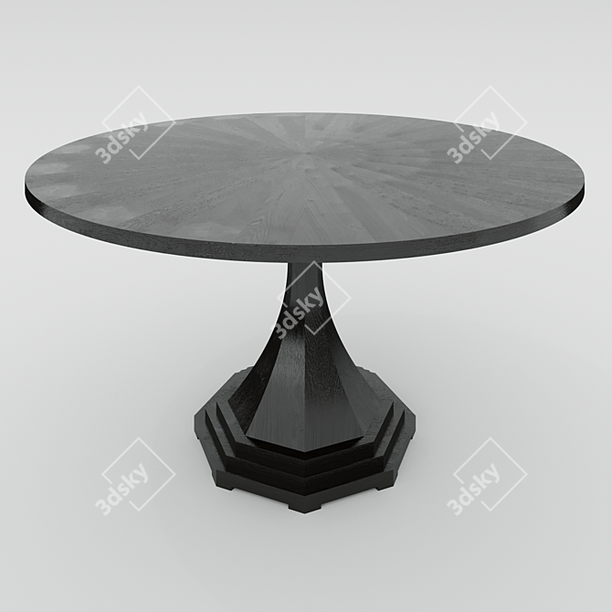 Soul Wood Dining Table: Style & Elegance 3D model image 1