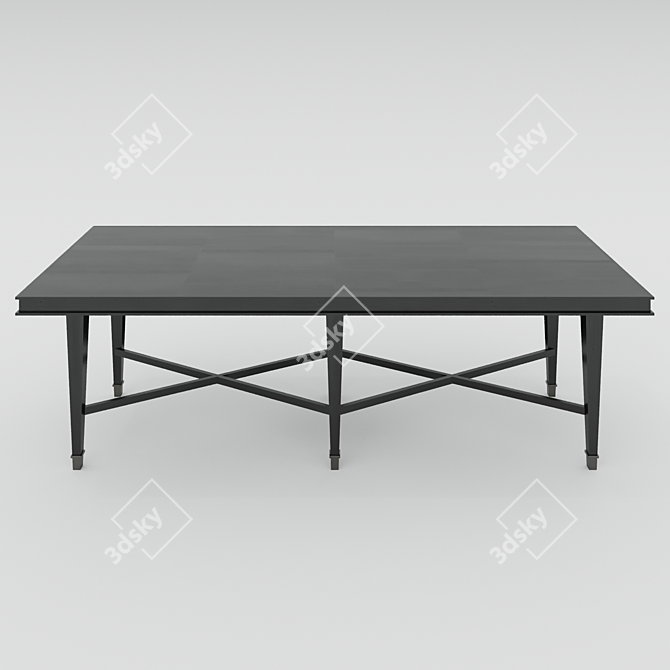 Soul Wood Dining Table: Stylish & Functional 3D model image 1