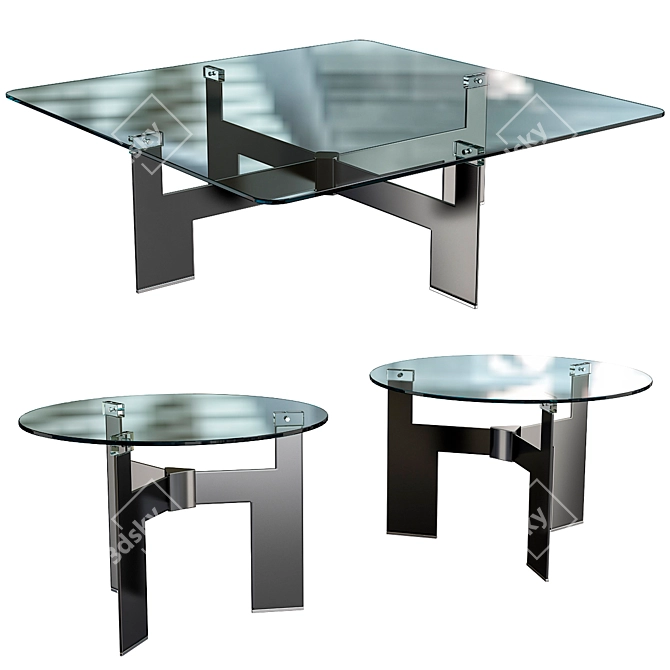 Unique Design Minotti Coffee Table 3D model image 1