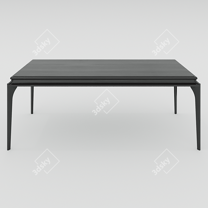 Soul Wood SP-009: Superior Working Table 3D model image 1