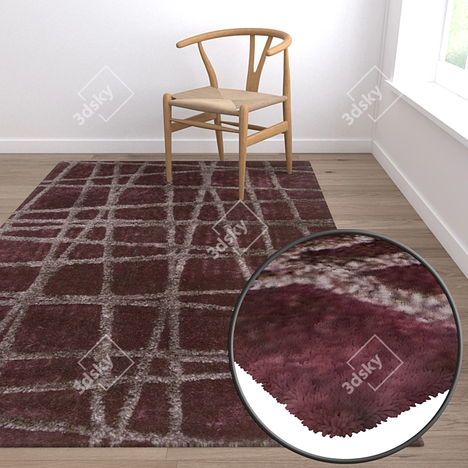 Luxury Carpet Set | High-Quality Textures 3D model image 5