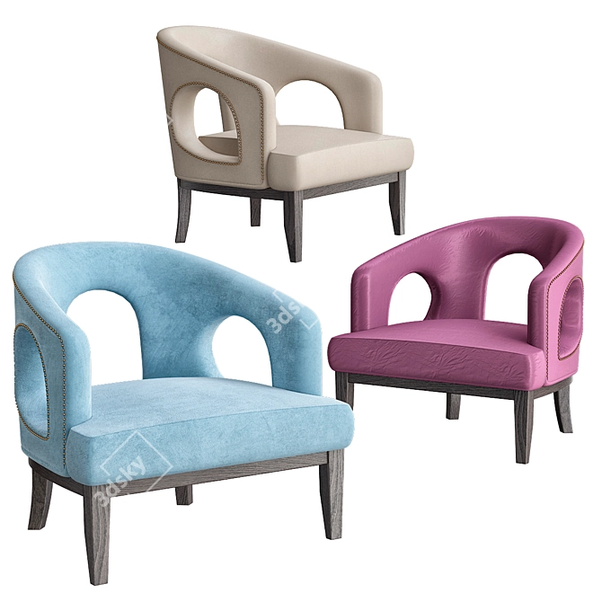 Modern Elegance: Eichholtz Adam Chair 3D model image 1