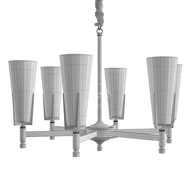 Modern Team Brass New Plant Stand 3D model image 2