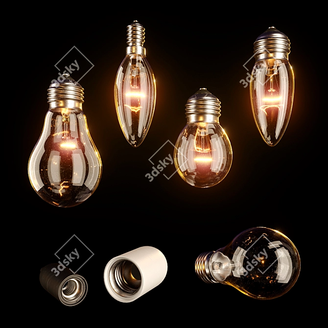 CoronaLightMtl Bulb Set 3D model image 1