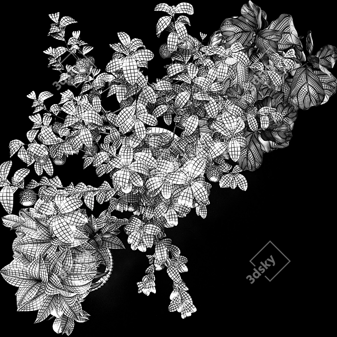 Tropical Plant Set: Croton, Ficus, Limon 3D model image 5