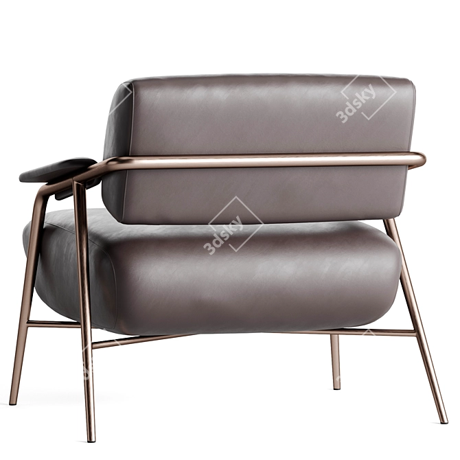 Potocco Stay Armchair 3D model image 2