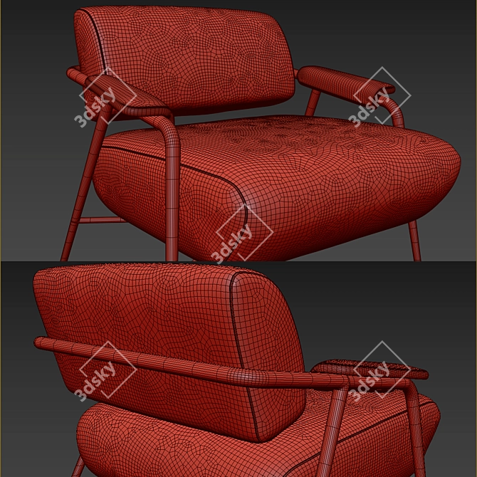 Potocco Stay Armchair 3D model image 5