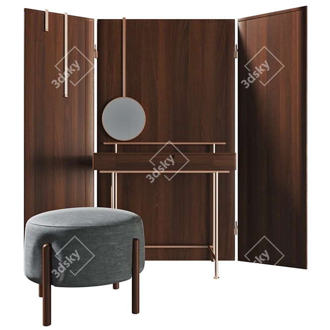 Elegant 375 Stay Vanity Set 3D model image 4