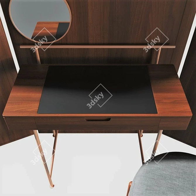 Elegant 375 Stay Vanity Set 3D model image 6