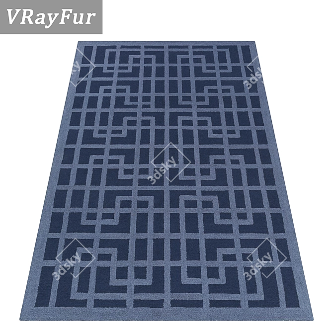 Versatile High-Quality Carpets Set 3D model image 2