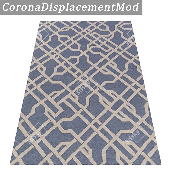 Luxury Textured Carpet Set 3D model image 4