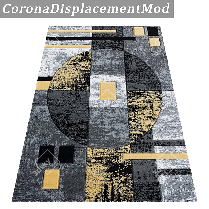 High-Quality Carpets Set: 3 Variants 3D model image 4