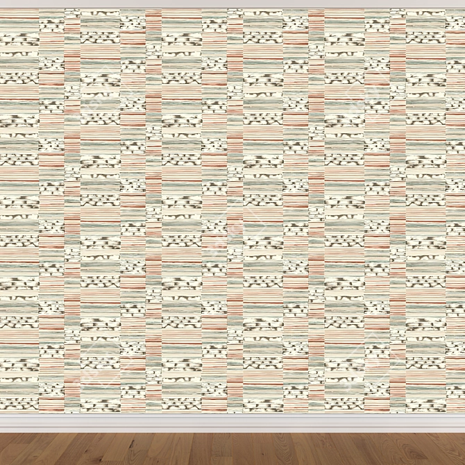 Seamless Wallpaper Set - 3 Colors 3D model image 4