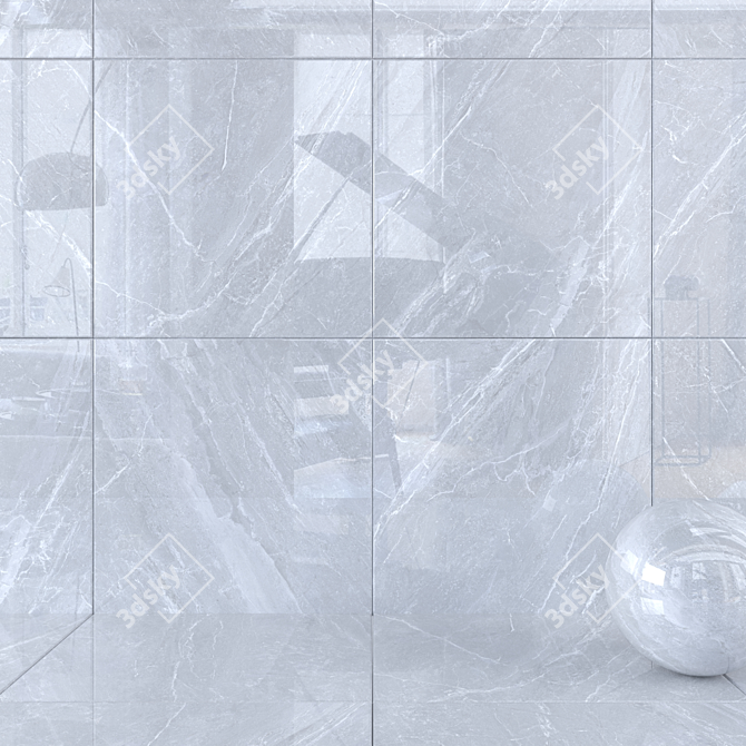 Mainstone Dolphin Marble Wall Tiles 3D model image 1