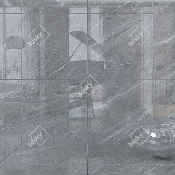 MUSEUM MAINSTONE MOON: Luxury Marble Wall Tiles 3D model image 1