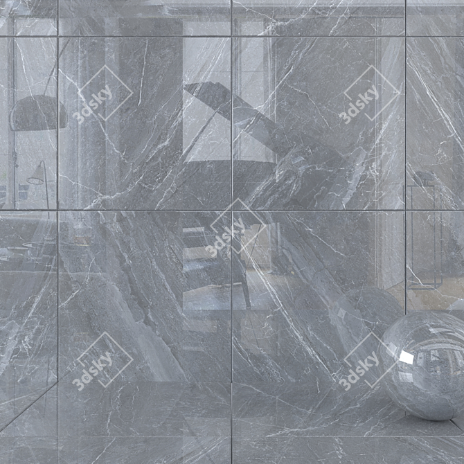 Mainstone Moon Marble Wall Tiles 3D model image 1