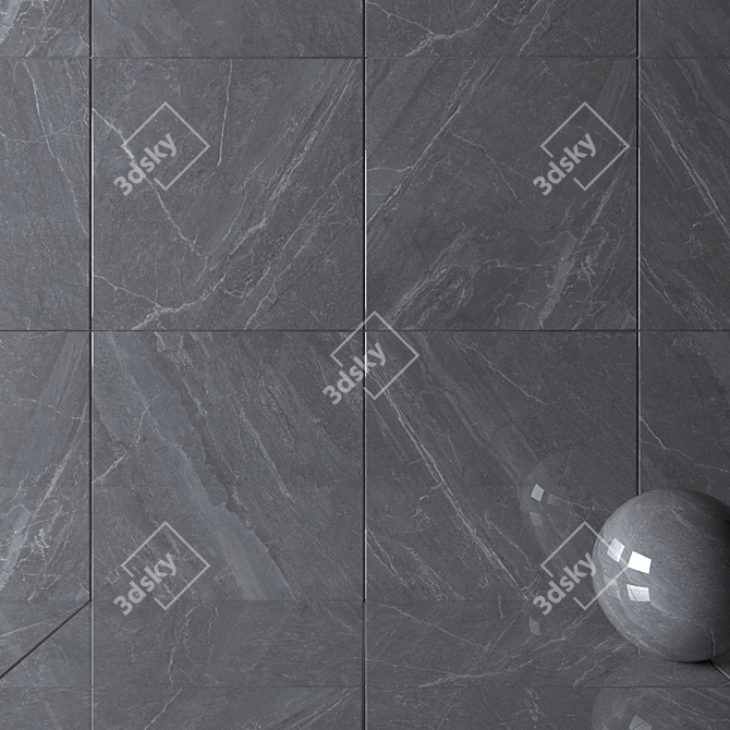 Mainstone Moon Marble Wall Tiles 3D model image 2