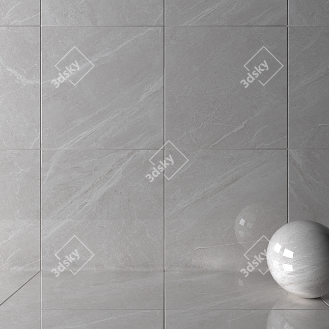 Mainstone Oat Marble Wall Tiles: Multi-texture, High-definition, No Plug-in 3D model image 2